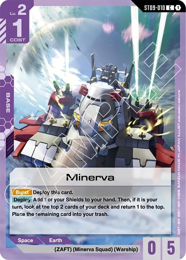 Image for Minerva (ST09-010) (Starter Deck 09: Destiny Ignition) - Gundam Card Game