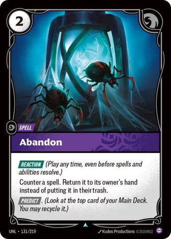 Image for Abandon (131/219) (Unleashed) - Riftbound: League of Legends Trading Card Game