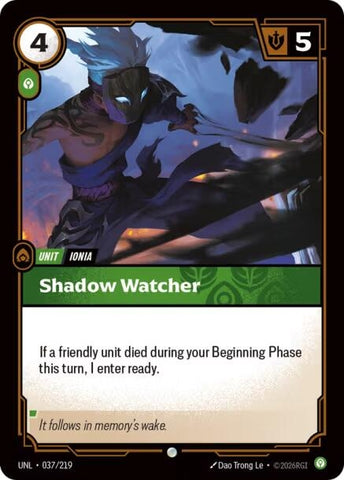 Image for Shadow Watcher (037/219) (Unleashed) - Riftbound: League of Legends Trading Card Game