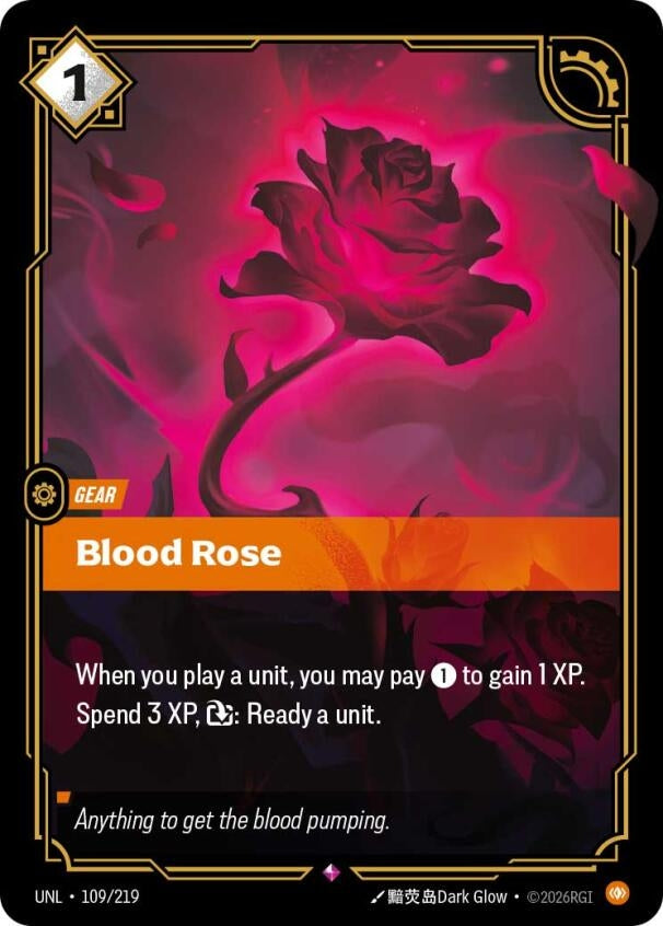 Image for Blood Rose (109/219) (Unleashed) - Riftbound: League of Legends Trading Card Game