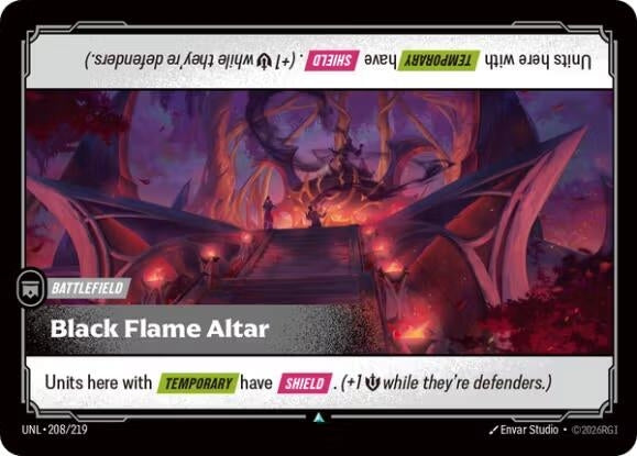 Image for Black Flame Altar (208/219) (Unleashed) - Riftbound: League of Legends Trading Card Game