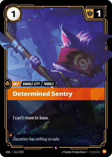 Image for Determined Sentry (111/219) (Unleashed) - Riftbound: League of Legends Trading Card Game