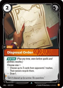 Image for Disposal Order (103/219) (Unleashed) - Riftbound: League of Legends Trading Card Game