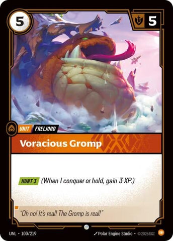 Image for Voracious Gromp (100/219) (Unleashed) - Riftbound: League of Legends Trading Card Game