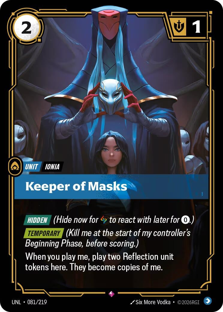 Image for Keeper of Masks (081/219) (Unleashed) - Riftbound: League of Legends Trading Card Game