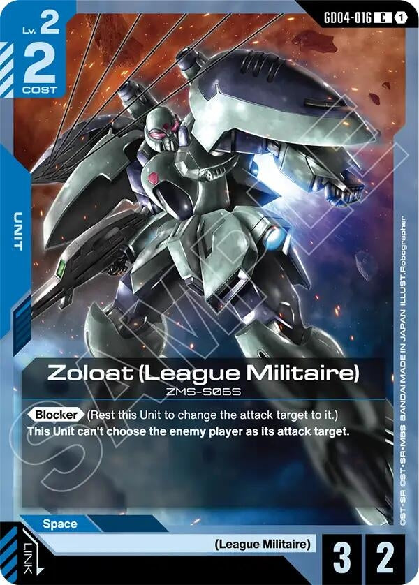 Image for Zoloat (League Militaire) (GD04-016) (Phantom Aria) - Gundam Card Game