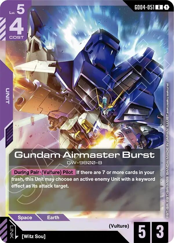 Image for Gundam Airmaster Burst (GD04-051) (Phantom Aria) - Gundam Card Game