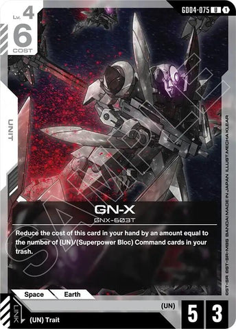 Image for GN-X (GD04-075) (Phantom Aria) - Gundam Card Game