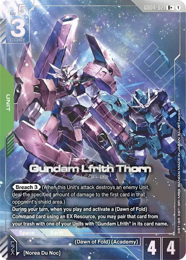 Image for Gundam Lfrith Thorn (R+) (GD04-021) (Phantom Aria) - Gundam Card Game
