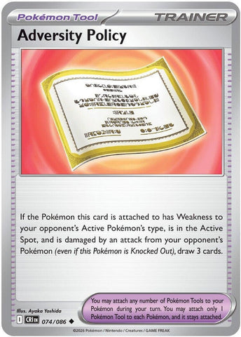 Image for Adversity Policy (074/086) (ME04: Chaos Rising) - Pokemon