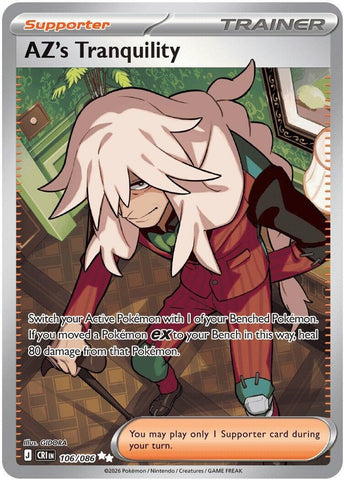 Image for AZ's Tranquility (106/086) (ME04: Chaos Rising) - Pokemon