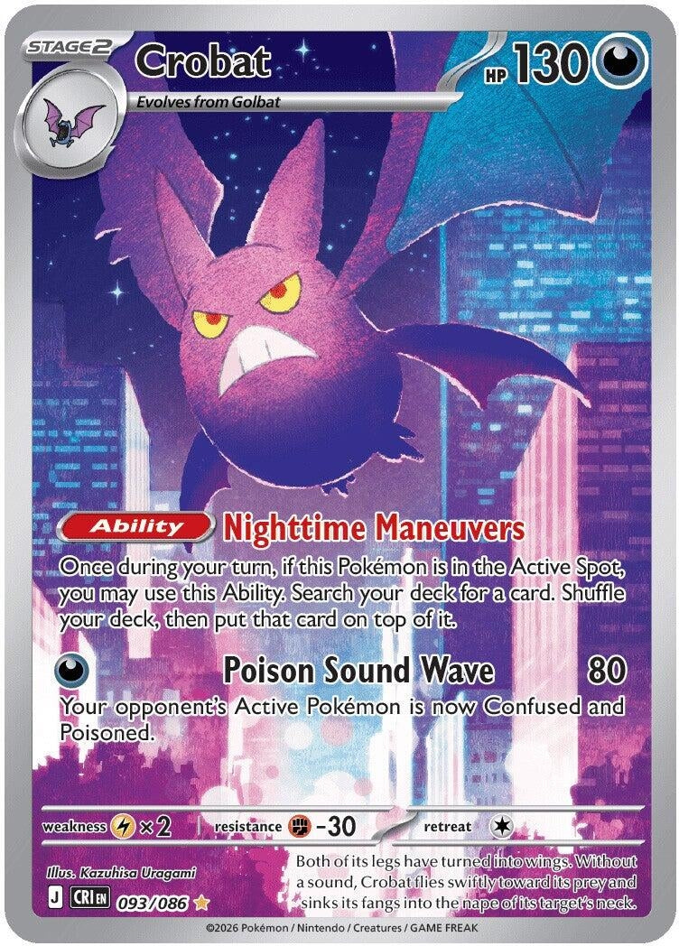 Image for Crobat (093/086) (ME04: Chaos Rising) - Pokemon