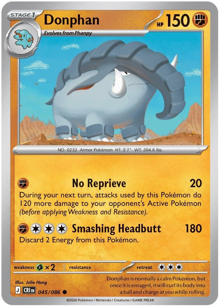 Image for Donphan (045/086) (ME04: Chaos Rising) - Pokemon