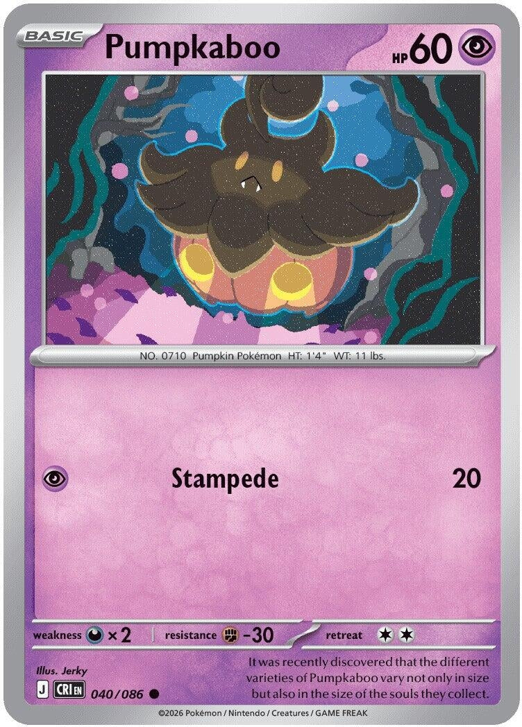 Image for Pumpkaboo (040/086) (ME04: Chaos Rising) - Pokemon