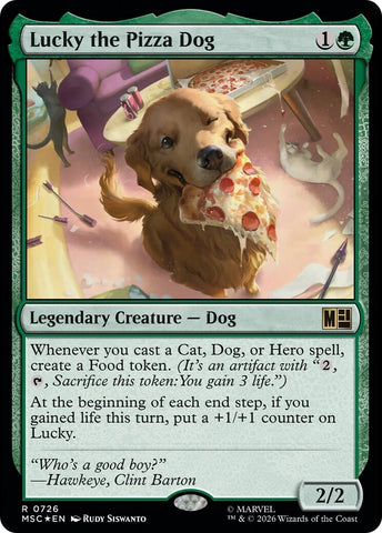 Image for Lucky the Pizza Dog (726) (Commander: Marvel Super Heroes) - Magic: The Gathering