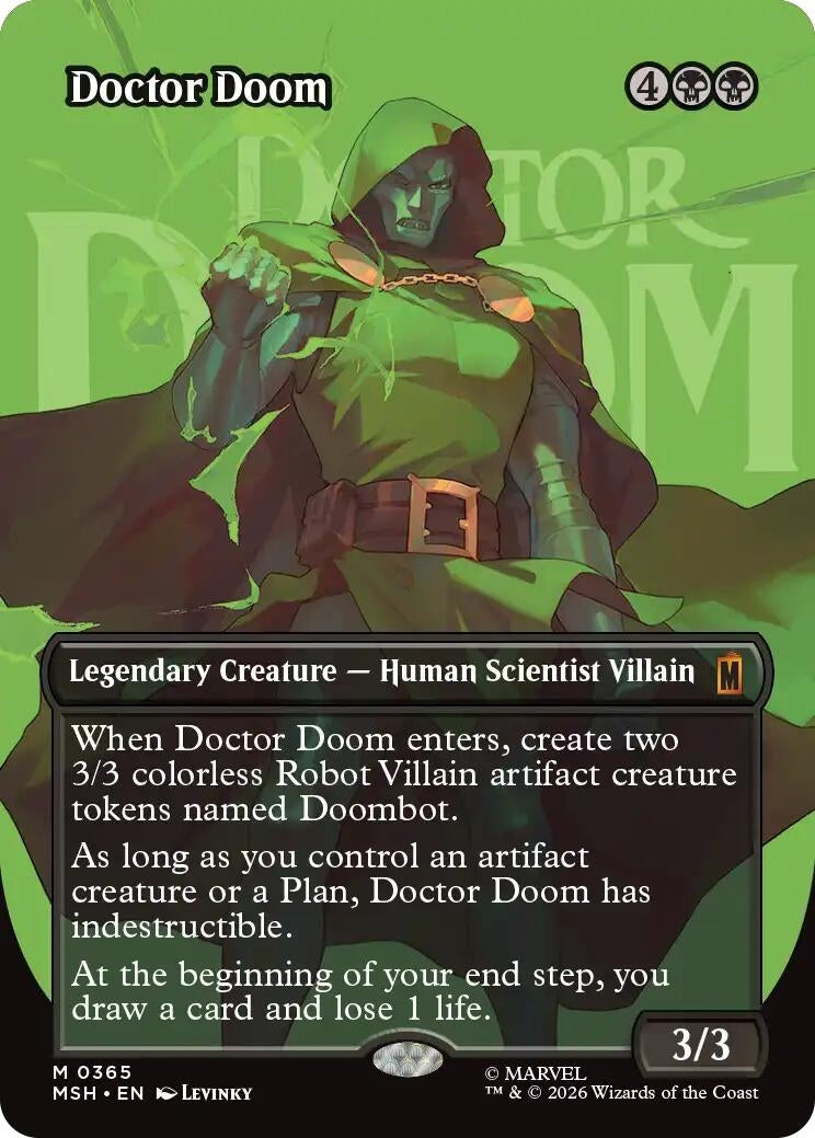 Image for Doctor Doom (Borderless) (365) (365) (Marvel Super Heroes) - Magic: The Gathering
