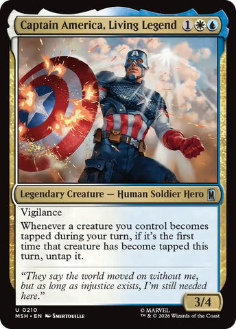 Image for Captain America, Living Legend (210) (Marvel Super Heroes) - Magic: The Gathering