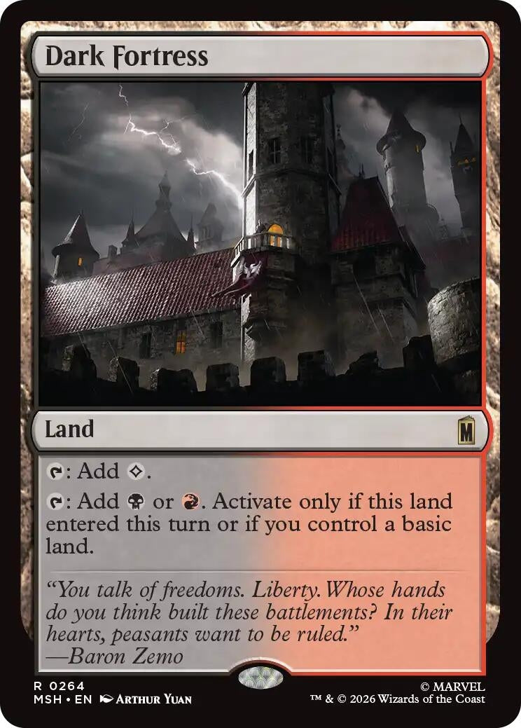 Image for Dark Fortress (264) (Marvel Super Heroes) - Magic: The Gathering