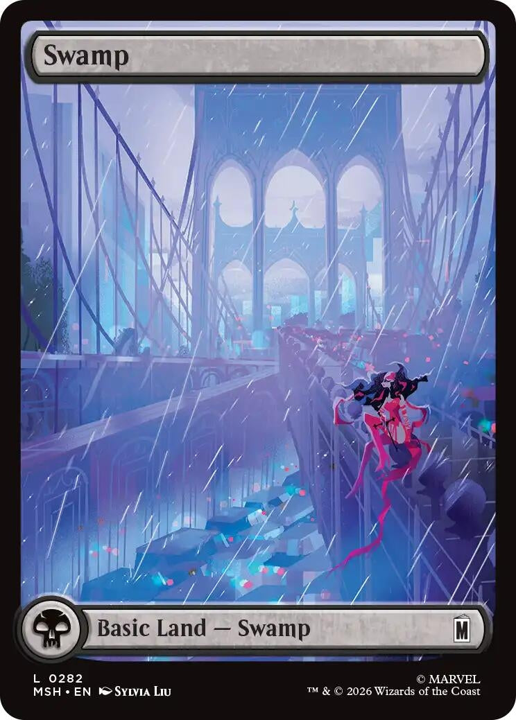Image for Swamp (0282) (282) (Marvel Super Heroes) - Magic: The Gathering
