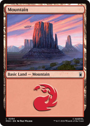 Image for Mountain (0294) (294) (Marvel Super Heroes) - Magic: The Gathering