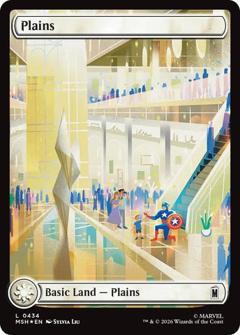 Image for Plains (0434) (Surge Foil) (434) (Marvel Super Heroes) - Magic: The Gathering