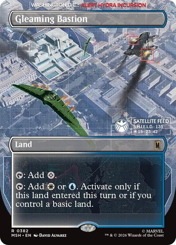 Image for Gleaming Bastion (Borderless) (382) (Marvel Super Heroes) - Magic: The Gathering