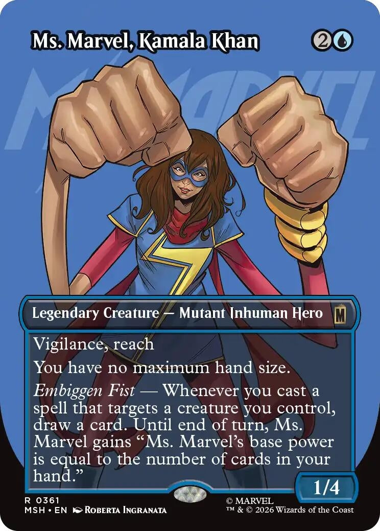 Ms. Marvel, Kamala Khan (Borderless) (361) (Marvel Super Heroes)