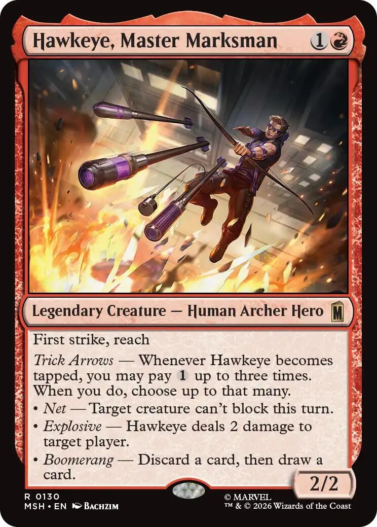 Hawkeye, Master Marksman (130) (Marvel Super Heroes)
