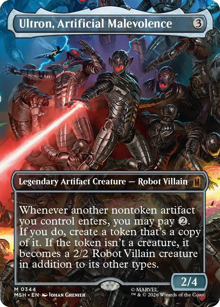 Ultron, Artificial Malevolence (Borderless) (0344) (344) (Marvel Super Heroes)