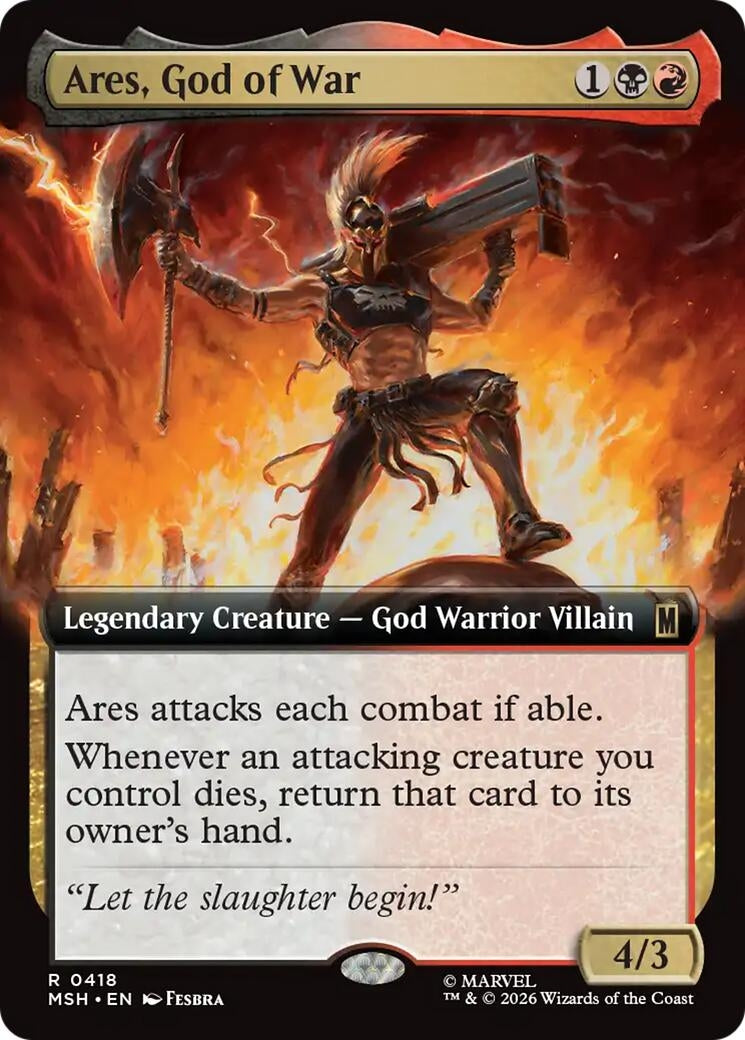 Ares, God of War (Extended Art) (418) (Marvel Super Heroes)