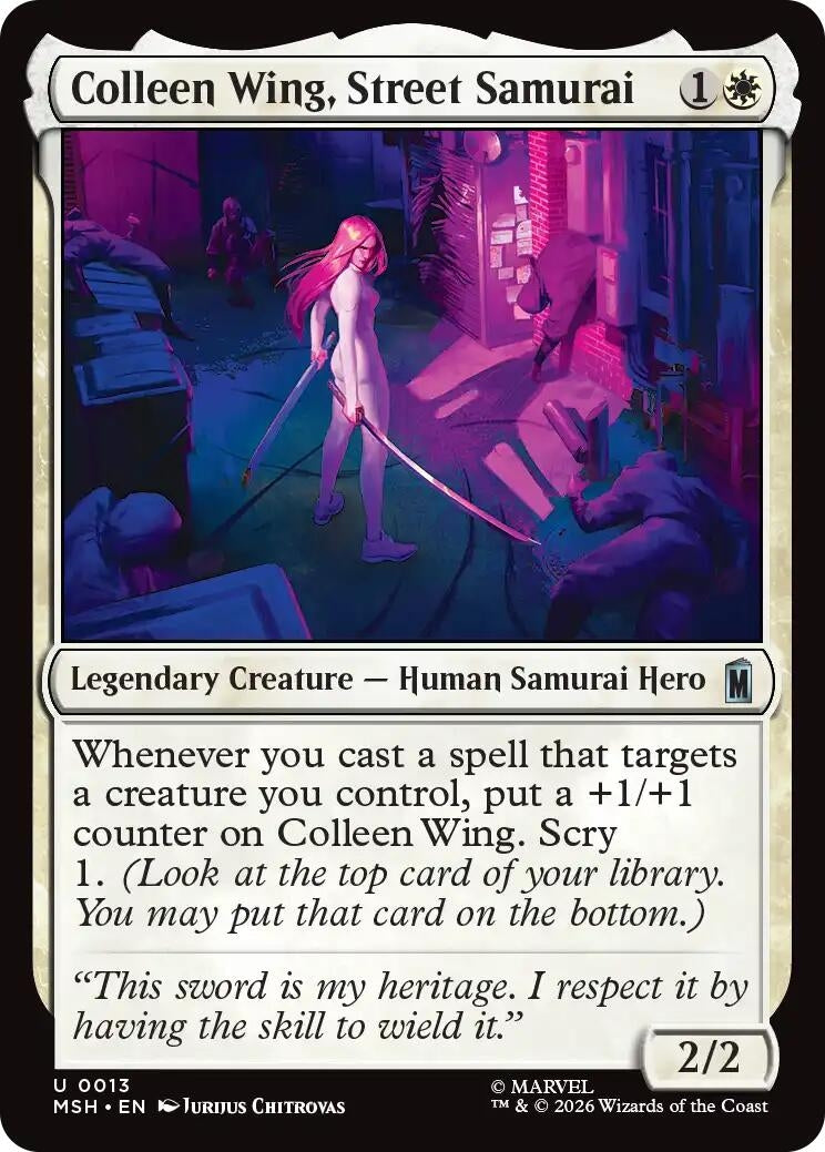 Colleen Wing, Street Samurai (13) (Marvel Super Heroes)