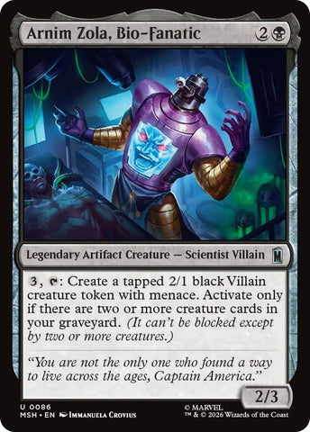Arnim Zola, Bio-Fanatic (86) (Marvel Super Heroes)