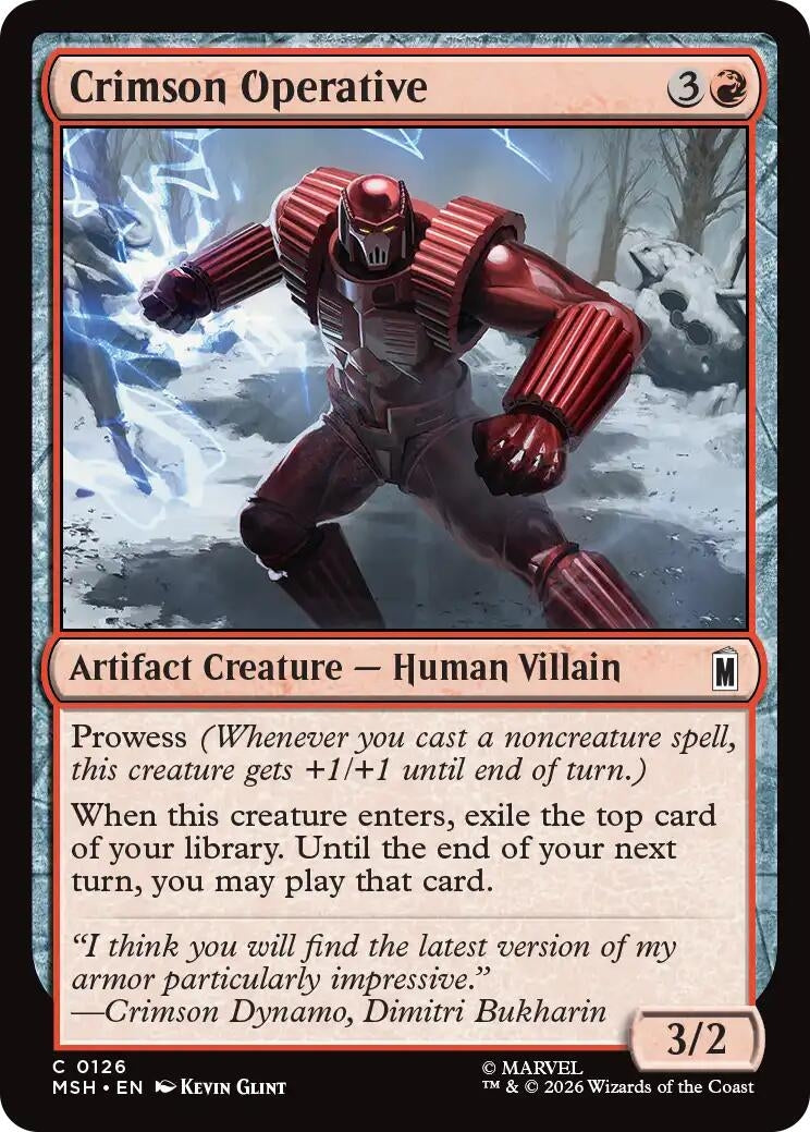 Crimson Operative (126) (Marvel Super Heroes)