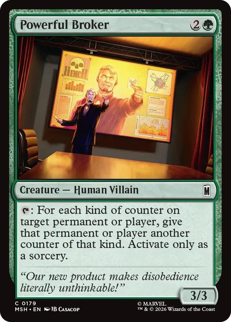 Image for Powerful Broker (179) (Marvel Super Heroes) - Magic: The Gathering