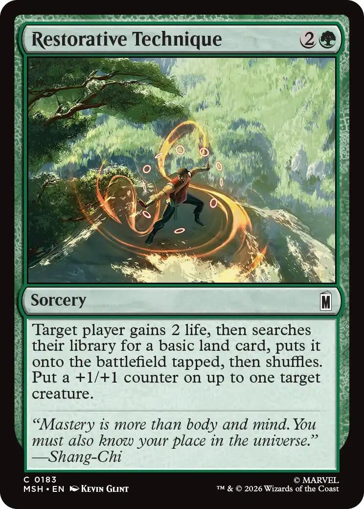Image for Restorative Technique (183) (Marvel Super Heroes) - Magic: The Gathering