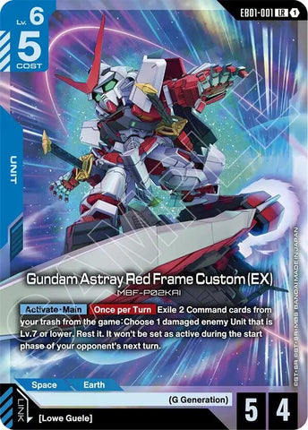 Image for Gundam Astray Red Frame Custom (EX) (EB01-001) (Eternal Nexus) - Gundam Card Game