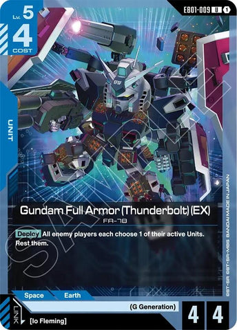 Image for Gundam Full Armor (Thunderbolt) (EX) (EB01-009) (Eternal Nexus) - Gundam Card Game