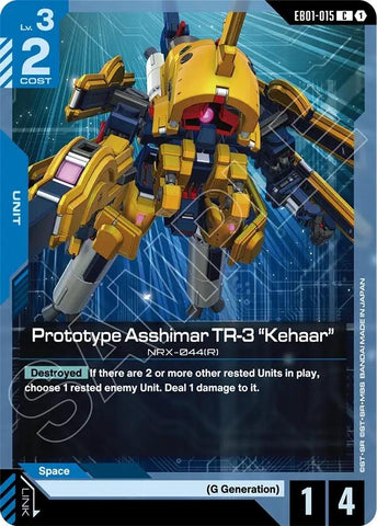 Image for Prototype Asshimar TR-3 "Kehaar" (EB01-015) (Eternal Nexus) - Gundam Card Game