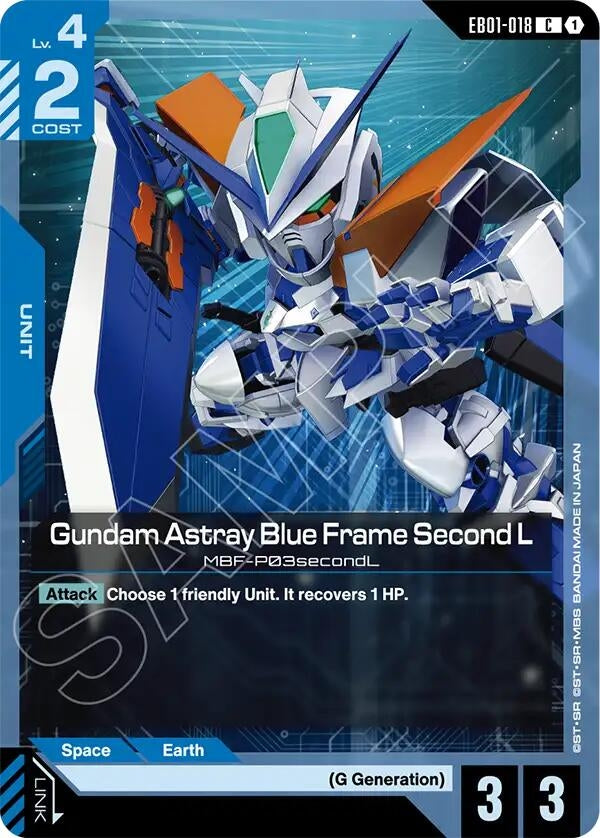 Image for Gundam Astray Blue Frame Second L (EB01-018) (Eternal Nexus) - Gundam Card Game