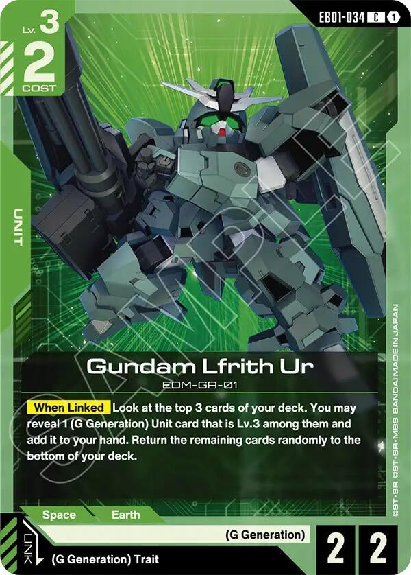 Image for Gundam Lfrith Ur (EB01-034) (Eternal Nexus) - Gundam Card Game