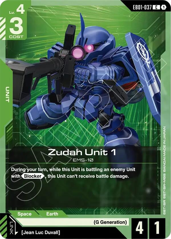 Image for Zudah Unit 1 (EB01-037) (Eternal Nexus) - Gundam Card Game