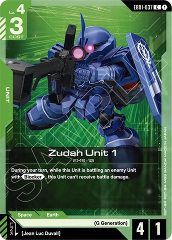 Image for Zudah Unit 1 (EB01-037) (Eternal Nexus) - Gundam Card Game