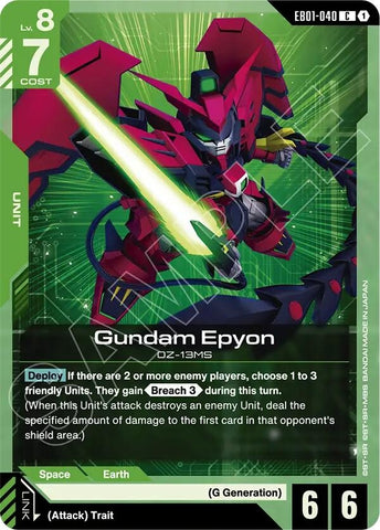 Image for Gundam Epyon (EB01-040) (Eternal Nexus) - Gundam Card Game