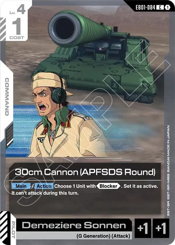 Image for 30cm Cannon (APFSDS Round) (EB01-084) (Eternal Nexus) - Gundam Card Game