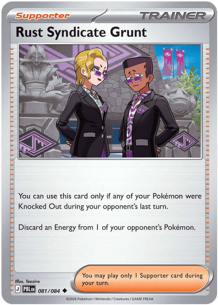 Image for Rust Syndicate Grunt (081/084) (ME05: Pitch Black) (ME05) - Pokemon