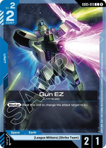 Image for Gun EZ (GD05-013) (Freedom Ascension) (GD05) - Gundam Card Game