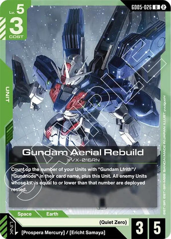 Image for Gundam Aerial Rebuild (GD05-026) (Freedom Ascension) (GD05) - Gundam Card Game