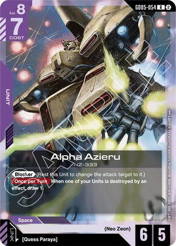 Image for Alpha Azieru (GD05-054) (Freedom Ascension) (GD05) - Gundam Card Game