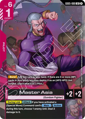 Image for Master Asia (GD05-089) (Freedom Ascension) (GD05) - Gundam Card Game
