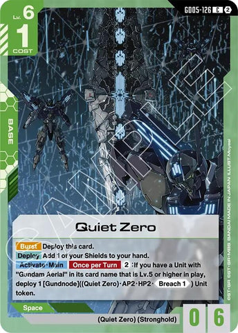 Image for Quiet Zero (GD05-126) (Freedom Ascension) (GD05) - Gundam Card Game